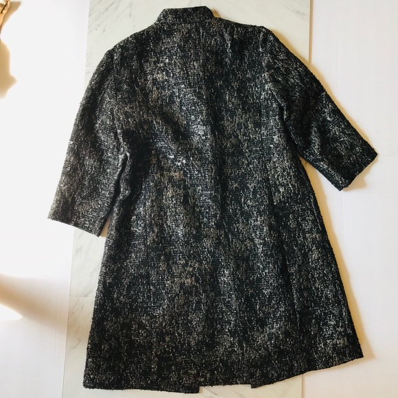 Eileen Fisher Metallic Jacquard Jacket Small Silk - Picture 8 of 8